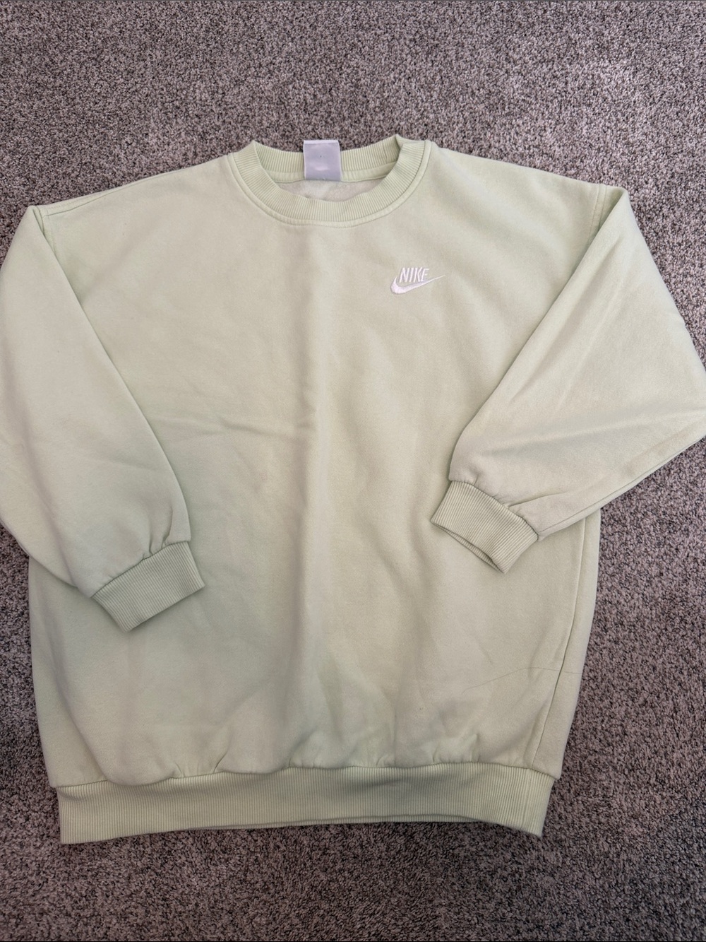 Girl medium Lime green Nike crewneck